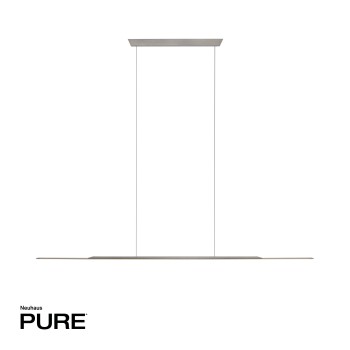 Lustra LED PURE SURFACE gri Zuma Line 2301-15, 125x2.5 cm, 21W