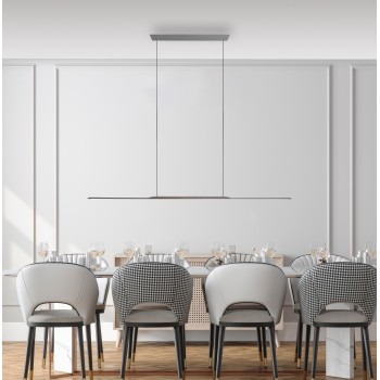 Lustra LED PURE SURFACE gri Zuma Line 2301-15, 125x2.5 cm, 21W