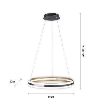 Lustra LED Q-BELUGA alama mata Zuma Line 2051-60, D60 cm, 62W