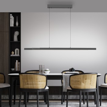 Lustra LED ADRIANA COMFORT LIFT antracit Zuma Line 2598-13, D5.5 cm, 13W