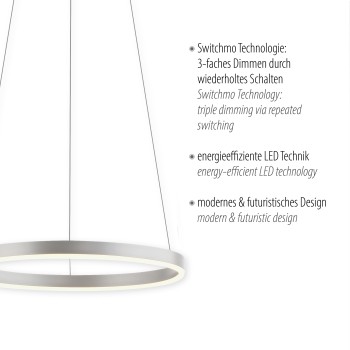 Lustra LED RITUS aluminiu Zuma Line 15393-95, 120x39.3 cm, 23.5W