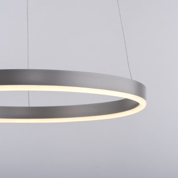 Lustra LED RITUS aluminiu Zuma Line 15393-95, 120x39.3 cm, 23.5W