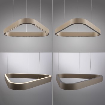Lustra LED Q-STRETTO bronz Zuma Line 2690-97, 60x54.9 cm, 61W