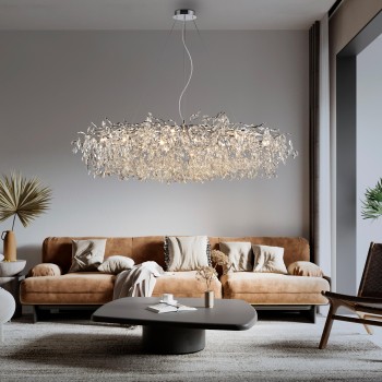 Lustra RICICLE crom Zuma Line 2037-17, 150x70 cm, 16xG9
