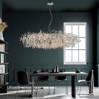 Lustra RICICLE crom Zuma Line 2037-17, 150x70 cm, 16xG9