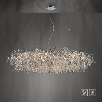 Lustra RICICLE crom Zuma Line 2037-17, 150x70 cm, 16xG9