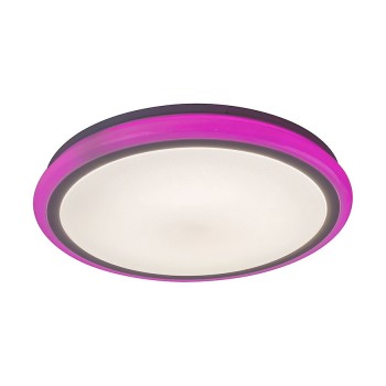 Plafoniera moderna LEONIE 1510 Rabalux, cu telecomanda, LED RGB 32W, 2400lm, dimabila, alb - 1