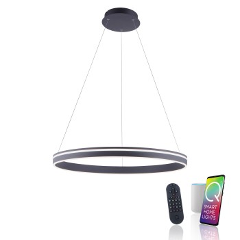 Lustra LED Q-VITO antracit Zuma Line 8412-13, D79.4 cm, 65W