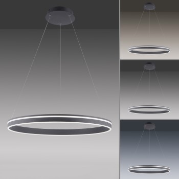 Lustra LED Q-VITO antracit Zuma Line 8412-13, D79.4 cm, 65W