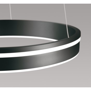Lustra LED Q-VITO antracit Zuma Line 8412-13, D79.4 cm, 65W