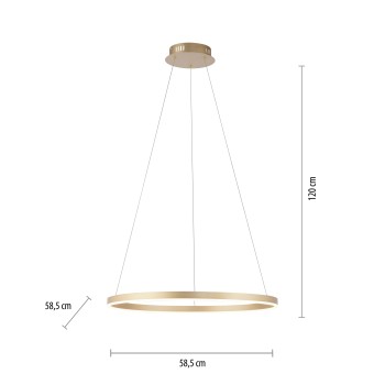 Lustra LED RITUS alama mata Zuma Line 15394-60, 120x58.5 cm, 31.5W
