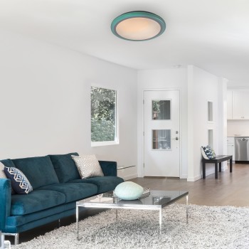 Plafoniera moderna LEONIE 1510 Rabalux, cu telecomanda, LED RGB 32W, 2400lm, dimabila, alb - 1