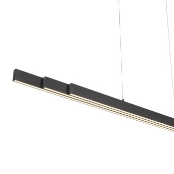 Lustra LED LUZI antracit Zuma Line 11660-13, 165x5.5 cm, 39W