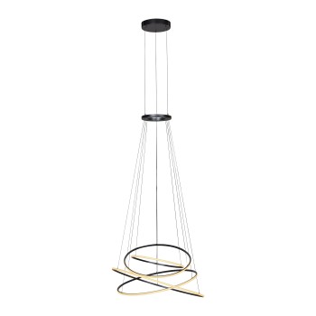 Lustra LED PURE E-FLYING RINGS gri Zuma Line 2566-15, D110 cm, 53W