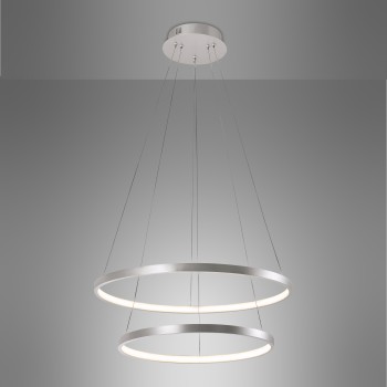 Lustra LED CIRCLE argintiu Zuma Line 11525-21, D50 cm, 45W