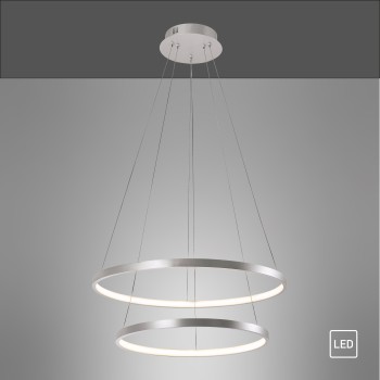 Lustra LED CIRCLE argintiu Zuma Line 11525-21, D50 cm, 45W