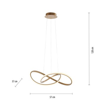 Lustra LED MARIA alama mata Zuma Line 15402-60, 120x57 cm, 29.5W
