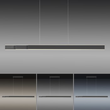 Lustra LED PURE-LUME antracit Zuma Line 2738-13, 179x6.5 cm, 76W