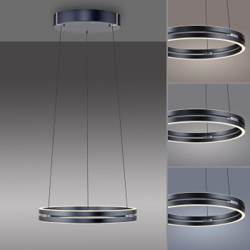 Lustra LED PURE E-LOOP gri Zuma Line 2550-15, D50 cm, 20W