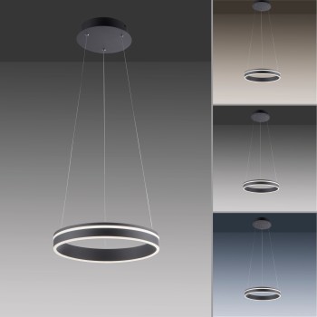 Lustra LED Q-VITO antracit Zuma Line 8410-13, D40 cm, 33W