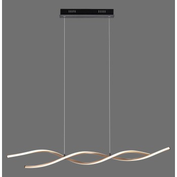 Lustra LED POLINA negru Zuma Line 9142-18, 105x10.5 cm, 23.5W