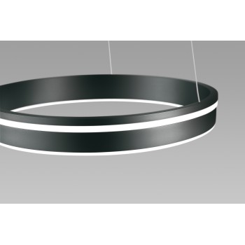 Lustra LED Q-VITO antracit Zuma Line 8410-13, D40 cm, 33W