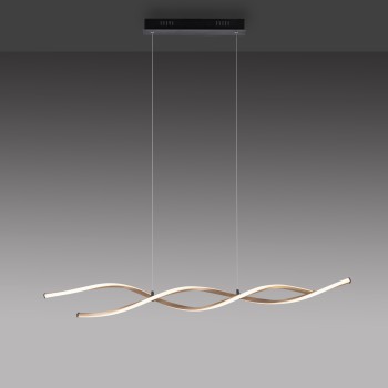 Lustra LED POLINA negru Zuma Line 9142-18, 105x10.5 cm, 23.5W