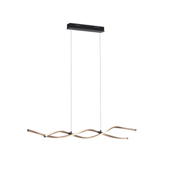 Lustra LED POLINA negru Zuma Line 9142-18, 105x10.5 cm, 23.5W