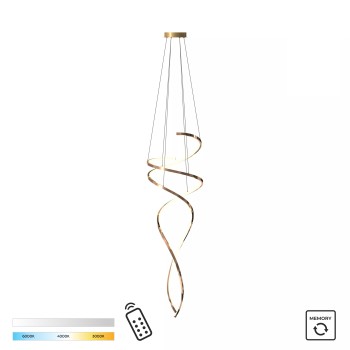 Lustra LED COCO auriu Zuma Line MD3127-2M-3GT, D53 cm, 70W