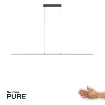 Lustra LED PURE-LITE antracit Zuma Line 8377-13, 160x6 cm, 47W