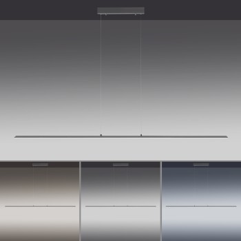 Lustra LED PURE-LITE antracit Zuma Line 8377-13, 160x6 cm, 47W