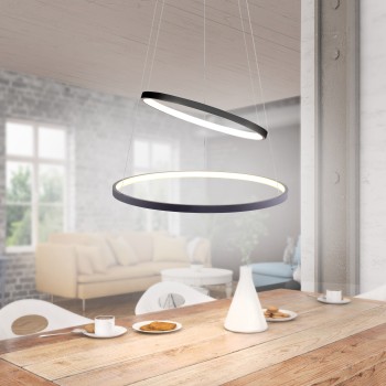 Lustra LED CIRCLE antracit Zuma Line 11525-13, D50 cm, 46W