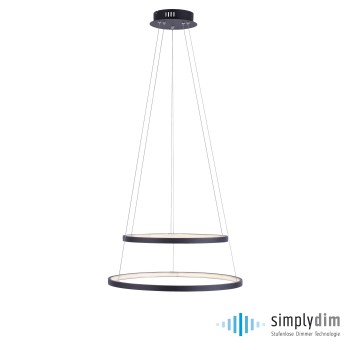 Lustra LED CIRCLE antracit Zuma Line 11525-13, D50 cm, 46W