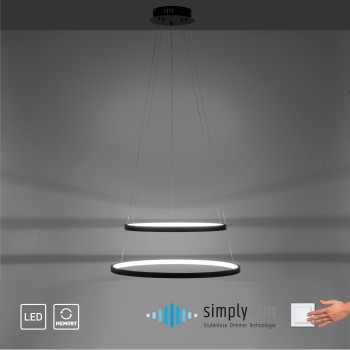 Lustra LED CIRCLE antracit Zuma Line 11525-13, D50 cm, 46W