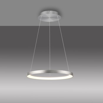 Lustra LED HOOP aluminiu Zuma Line 2851-95, D57 cm, 42W