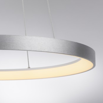 Lustra LED HOOP aluminiu Zuma Line 2851-95, D57 cm, 42W