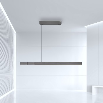 Lustra LED PURE-MOTO-RISE gri Zuma Line 2545-15, 200x8.2 cm, 13W