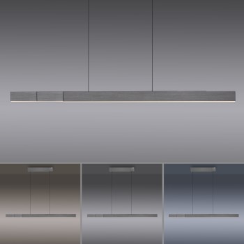 Lustra LED PURE-MOTO-RISE gri Zuma Line 2545-15, 200x8.2 cm, 13W