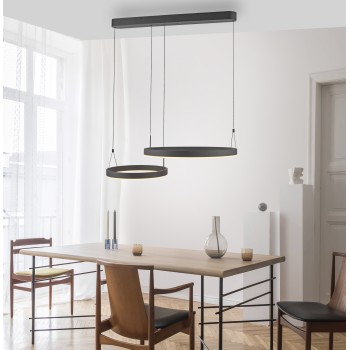 Lustra LED ESKO negru Zuma Line 2360-18, 90x58.4 cm, 41W