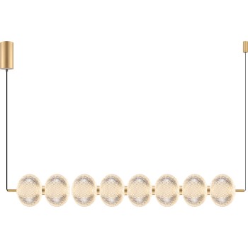 Lustra LED GALATEA auriu Zuma Line DU31359/50W, 109x15 cm, 50W