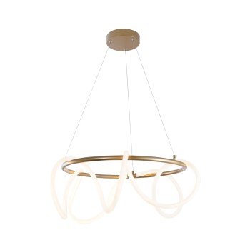 Lustra LED BALBO auriu Zuma Line 20006PL-GD, D60 cm, 58W