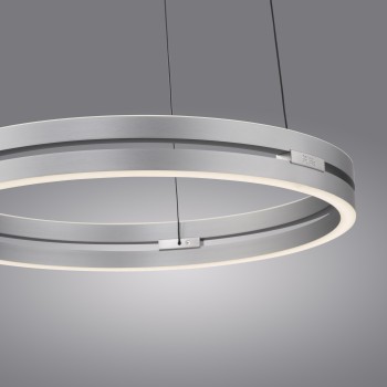 Lustra LED PURE E-LOOP aluminiu Zuma Line 2550-95, D50 cm, 50W