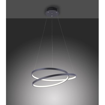 Lustra LED ROMAN negru Zuma Line 2472-18, D55 cm, 32W