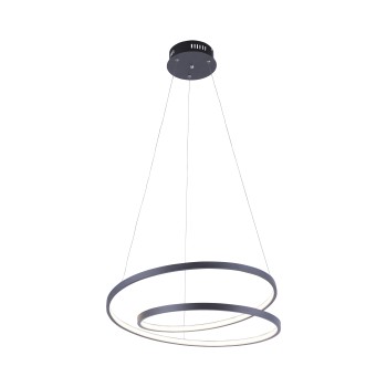 Lustra LED ROMAN negru Zuma Line 2472-18, D55 cm, 32W