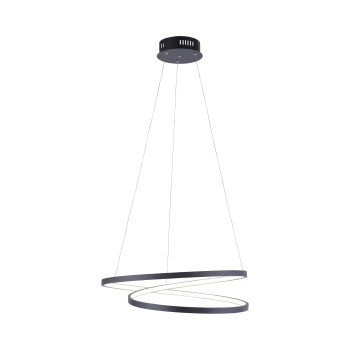 Lustra LED ROMAN negru Zuma Line 2472-18, D55 cm, 32W