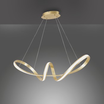 Lustra LED MELINDA auriu Zuma Line 8292-12, 91x35 cm, 45W
