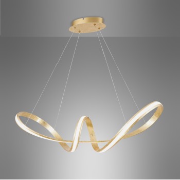 Lustra LED MELINDA auriu Zuma Line 8292-12, 91x35 cm, 45W