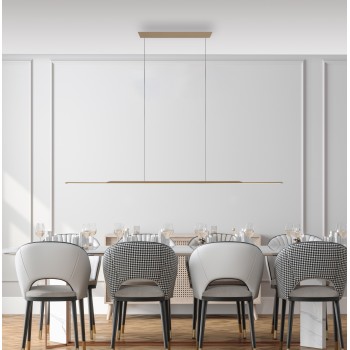 Lustra LED PURE SURFACE maro Zuma Line 2302-97, 160x2.5 cm, 25W