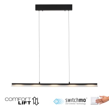 Lustra LED NELE negru Zuma Line 12288-18, 150x12 cm, 24W