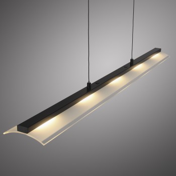 Lustra LED NELE negru Zuma Line 12288-18, 150x12 cm, 24W